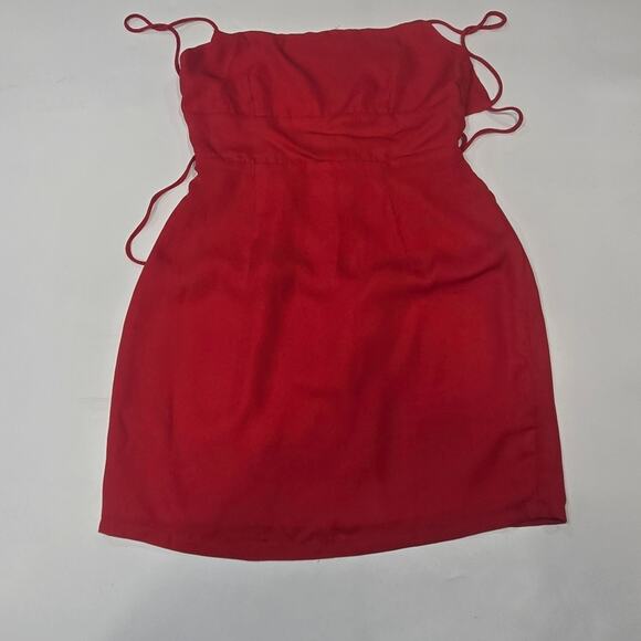 Superdown Dixie Backless Dress in Red XS - Picture 4 of 12